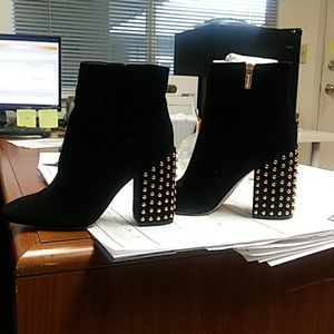 Jessica Simpson studded heel boots